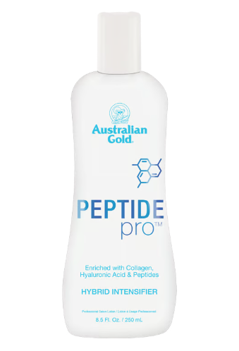 Peptide Pro Red Light Facial & Tanning Intensifier – Collagen + Hyaluronic Boost (Tropical Rush)