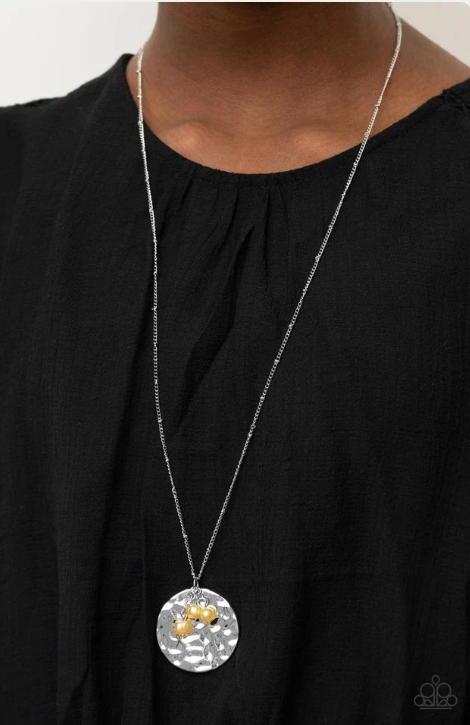 Seaside Shimmer - Yellow Necklace