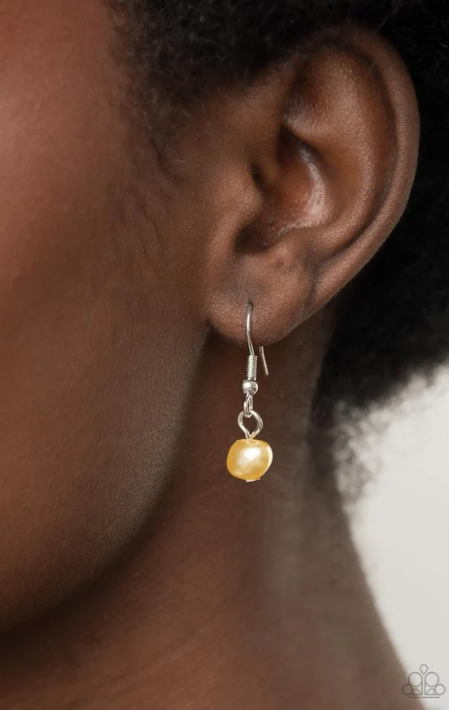 Seaside Shimmer - Yellow Necklace