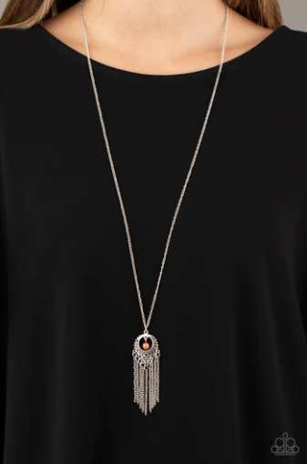 Western Weather - Orange Necklace