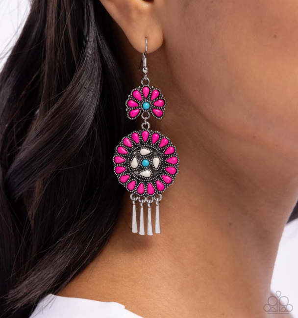 Watch the Sunset - pink Earrings