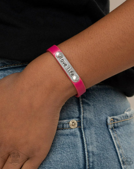 Love Life Pink Wrap Bracelet - Paparazzi