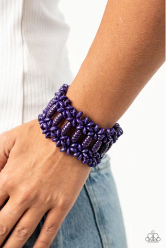 Fiji Flavor - Purple Wood Bracelet