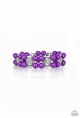 Daisy Debutante Purple Bracelet