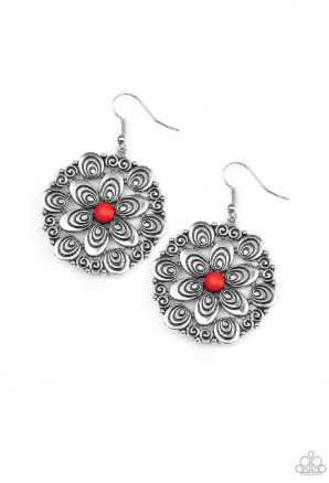 Grove Groove Red Earrings