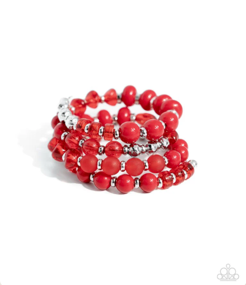 Colorful Charade - Red Bracelet