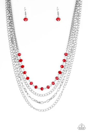 Extravagant Elegance - Red Necklace