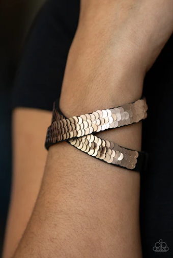 Under The SEQUINS  Gold Wrap Bracelet